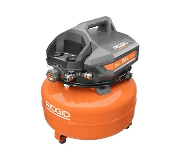 RIDGlD 6-Gallon Portable Electric Pancake Air Compressor 150 Maximum  PSI • $110