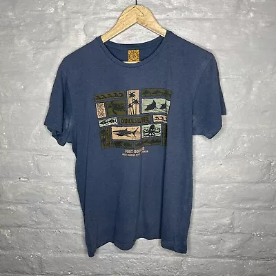 Vintage 90s Quicksilver Australia Port Douglas Barrier Reef Sunprints T-Shirt M • £19.97