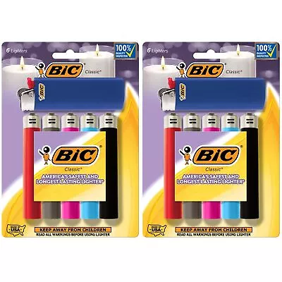 BIC Classic Lighter Assorted Colors 12-Pack (Packaging May Vary) • $13.69