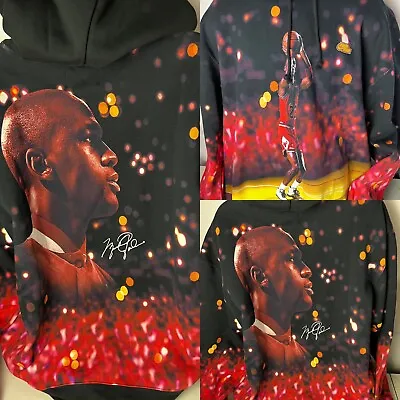 Nike Men's Air Jordan Jumpman Hoodie NEW Allover Print Fleece L/S Sublimated XXL • $69.98