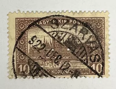 Hungary / Magyar Kir Posta 10 Korona Stamp - Early Issue (Used) X43 • $2.25