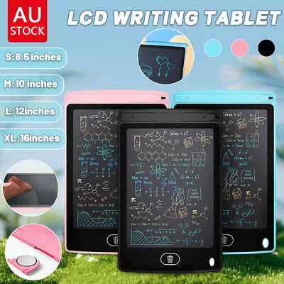 10 12 16”LCD Writing Tablet Drawing Board Colorful Doodle Handwriting Pad HOT • $12.59