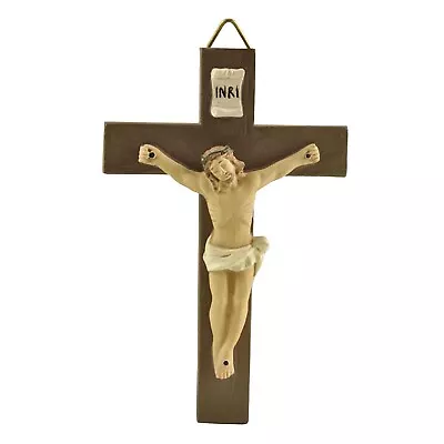 Jesus Nailed On The Cross Resin Wall Crucifix Wall Cross Crucifix Decor Arts • £6.89