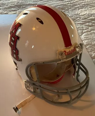 Vintage Size Large Adult Red And White Riddell Helmet • $50