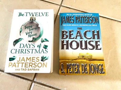 $18 • Buy James Patterson X2 Books The Twelve Days Of Christmas & The Beach House Large