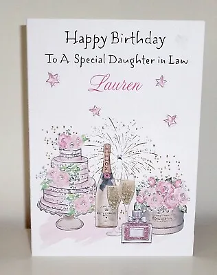  Personalised Birthday Card Daughter In Law Granddaughter Sister Niece • £2.69