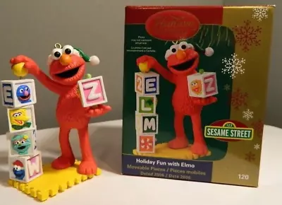 Sesame Street Holiday Fun With Elmo Heirloom Collection Christmas Ornament 2006 • $21.95