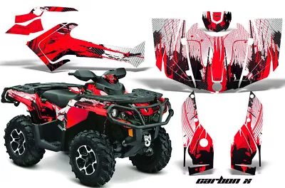 ATV Graphics Kit Decal For Can-Am Outlander 500/650/800/1000 2013-2023 CarbonX R • $269.95