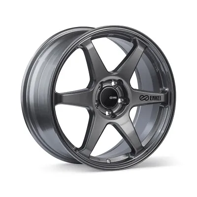 Enkei T6R 18x8 45mm Offset 5x112 Bolt Pattern 72.6 Bore Gloss Gunmetal Wheel • $252.48