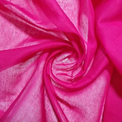 100% Cotton Muslin Voile Soft Cheesecloth Fabric Drape Dress Lining Material 44  • £5.73