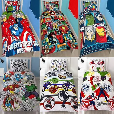 Official Marvel Comics Avengers Licensed Duvet Covers Single/Double • £22.99