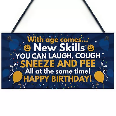 Funny 40th 50th 60th Birthday Gifts For Men Women Birthday Decorations Plaque • £3.99