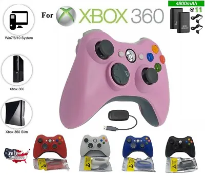 $24.95 • Buy Wireless Controller For Microsoft Xbox 360 / 360 Slim / Windows PC 8/10/11 Black