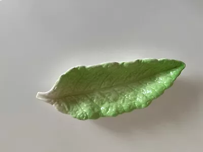 Royal Winton Lettuce Leaf Ceramic Dish Crackles Glaze Effect Green • £10