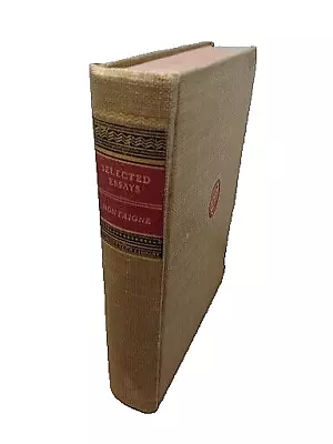 Michel De Montaigne - Selected Essays - 1943 - Classics Club Collector's Ed HC • $6.79