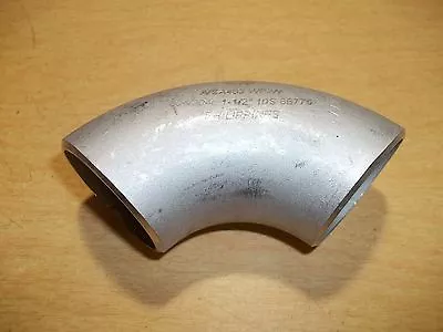 NEW A/SA403 WP-W 304/304L 1-1/2  Stainless Butt Weld Elbow Fitting 10S 8B775 • $11.99