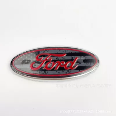 Car Steering Wheel Emblem Sticker Logo Badge For Ford 5.8*2.4 CM Gray Flag • $10.99