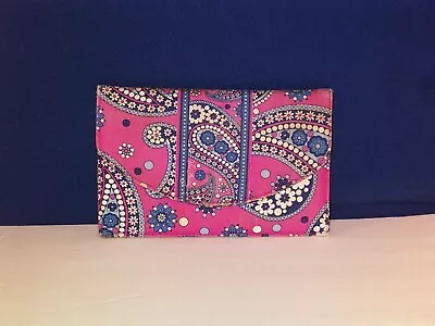 Vera Bradley Boysenberry Slim Travel Passport Flat Clutch Wallet Organizer JJ9 • $13