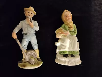 CAPODIMONTE Figures Old Man And Woman  • £6.99