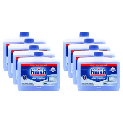 8x Finish Dishwasher Machine Deep Grease Cutting Cleaner Liquid Canister 250ml • $52