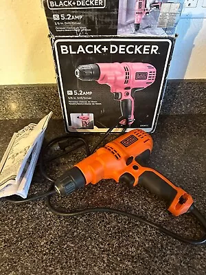 Black + Decker 5.2 Amp 3/8 Corded Drill/ Driver DR260C • $24.99