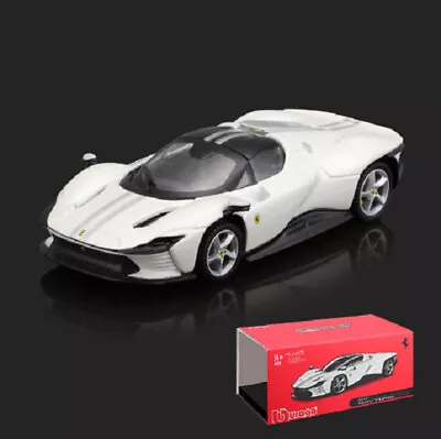 BBURAGO 1:43 FERRARI Daytona SP3 DIECAST MODEL RACING CAR NEW IN BOX White • $29.98