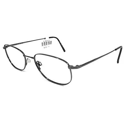 Marchon Eyeglasses Frames FLEXON 600 GUNMETAL Gray Round Full Rim 54-18-145 • $79.99