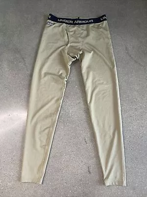 Under Armour Cold Gear Base Layer Beige Pants Men’s Large • $17