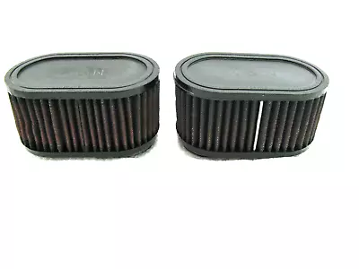 K&N Oval Air Filters Pods For 88-90 Suzuki GSX-R750 36mm CV Carbs Carburetors • $89.99