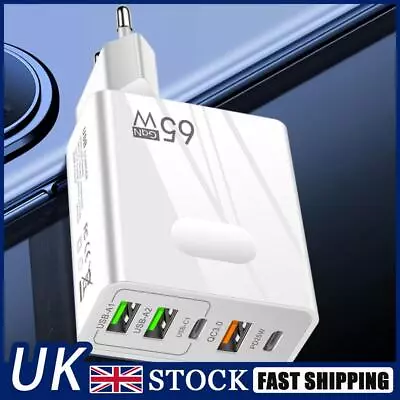 PD65W Charger Cell Phone Lightweight Charger Adapter For IPhone 14 (EU White) • £9.49