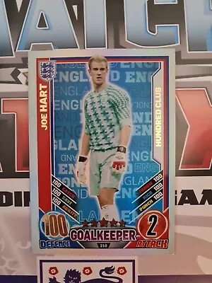 Match Attax England 2012 100 Club Joe Hart • £2