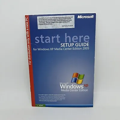 Microsoft Windows XP MEDIA CENTER EDITION 2005 W/ Product Key 2 Disc Set • $69.99