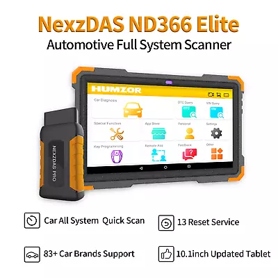 NexDAS Diagnostic Tool Auto OBD2 Scanner TPMS Code Reader Key Programmer ND366 • $398