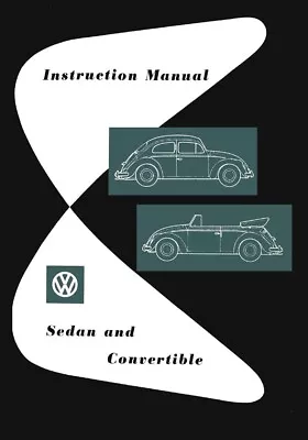 1958 Volkswagen Beetle Owners Manual User Guide • $32.99