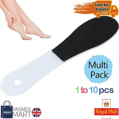 Double Sided Foot File Rasp Hard Dead Skin Remover Pedicure White • £2.69