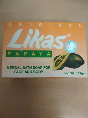 Lot Of 2 LIKAS PAPAYA Skin Whitening Herbal Bath Soap For Face And Body 135gr • £14.45