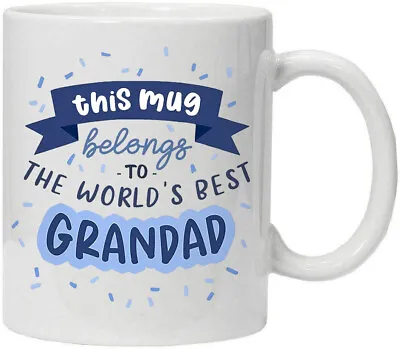 Worlds Best Grandad Mug Gift Grandfather Present Birthday Mug • £6.99