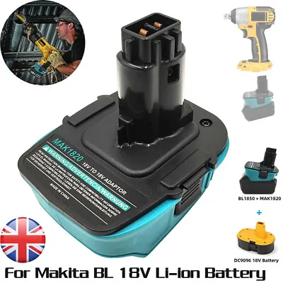 Battery Converter Adapter For Makita BL 18V Li-ion Battery To Dewalt 18V MAK1820 • £15.88