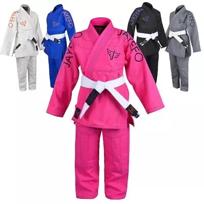 Kids Bjj Gi Brazilian Jiu Jitsu Gi Uniform Kimono Youth Free White Belt Boy Girl • $34.99