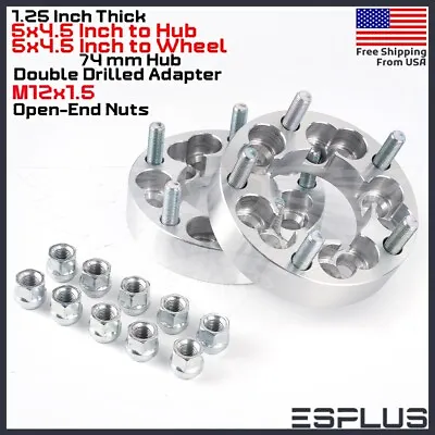 2x 1.25  5x4.5  Hub To 5x4.5  Same/Stock Wheel Adapter Kia/Oldsmobile/Mitsubishi • $47.99