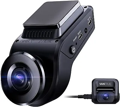 $285.12 • Buy S1 4k Hidden Dash Cam Built In GPS Speed, Dual 1080P Front And Rear,256GB Max