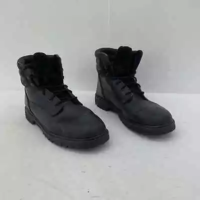 VTG Sears Black Work Combat Leather Men's Boots - Size 12D • $99