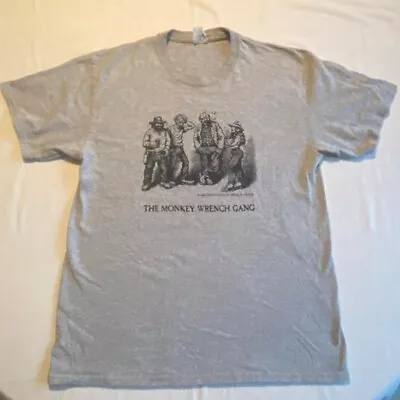 Vintage  The Monkey Wrench Gang  T-Shirt  Size Large Gray  R. Crumb  Art Cartoon • $120