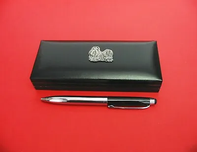 £19.99 • Buy Shih Tzu Design Black PU Leather Pen Box And Pen Gift Set Shih Tzu Gift Mum Gift