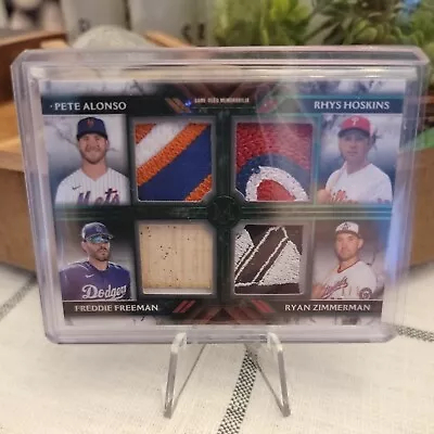 2022 Topps Museum Primary Quad Relic Alonso Hoskins Freeman Zimmerman ONE OF ONE • $234