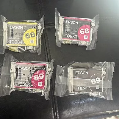 Genuine Epson 68 & 69 Ink Cartridges T0691 T0693 T0683 T0684 Sealed *Except One • $25.95