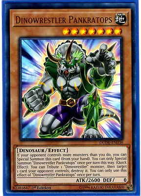 Dinowrestler Pankratops - DUDE-EN036 - Ultra Rare - Yugioh Card • $3.95