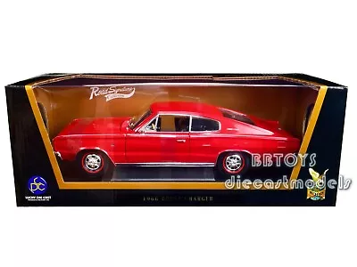 1966 Dodge Charger Red 1/18 Diecast Model Car By Road Signature 92638 • $48.99