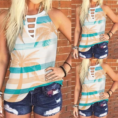 £4.99 • Buy Womens Sleeveless Halter Neck Slim Tank Tops Ladies Summer Cami Vest Blouse 12
