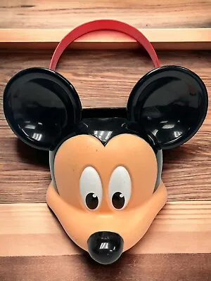 Disney Mickey Mouse Bucket Pail Easter Candy Plastic Head PTI Group With Handle • $8.55